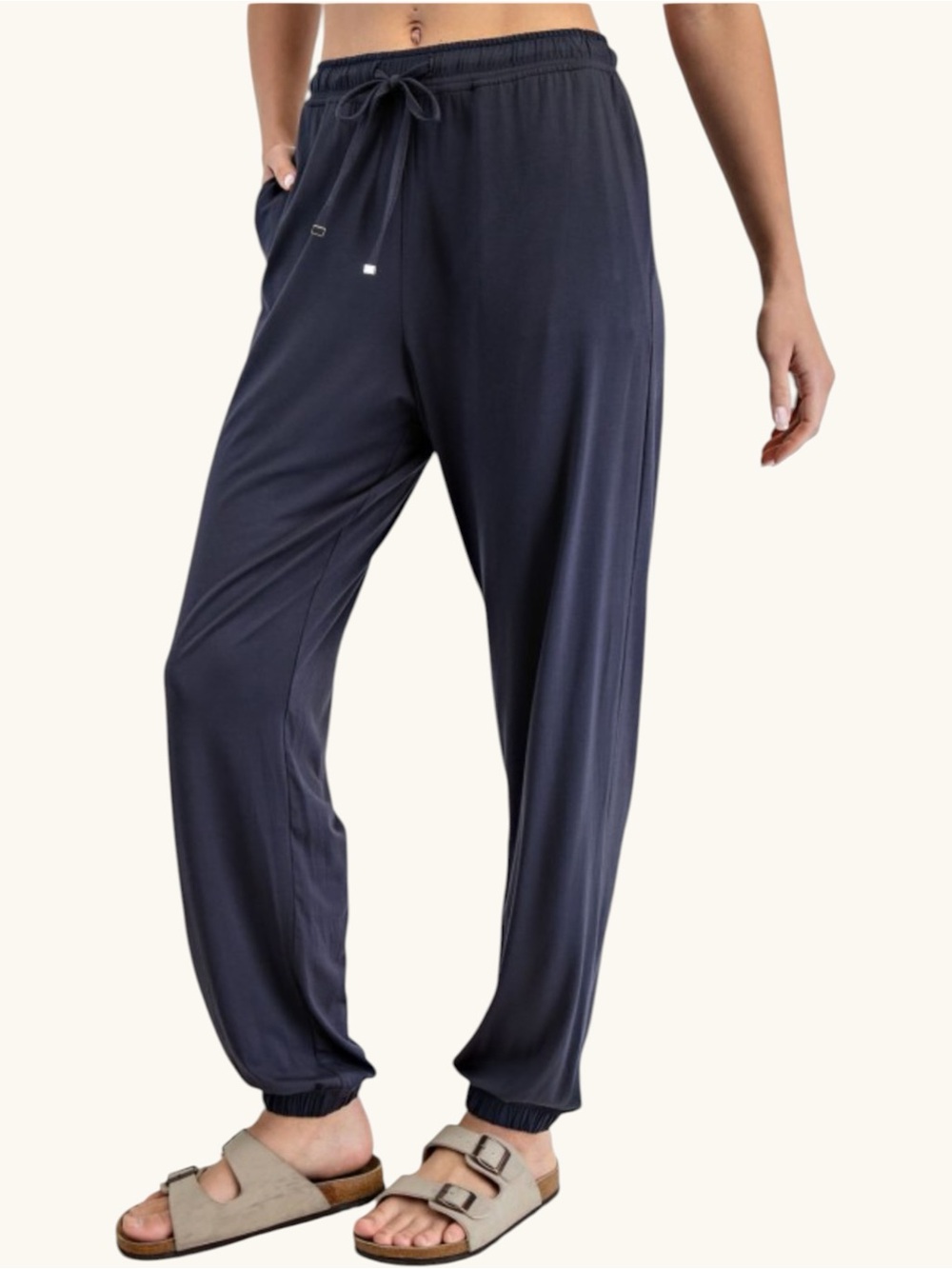 7159. Rae Mode Viscose Modal Comfort Stretch Jogger Pants -